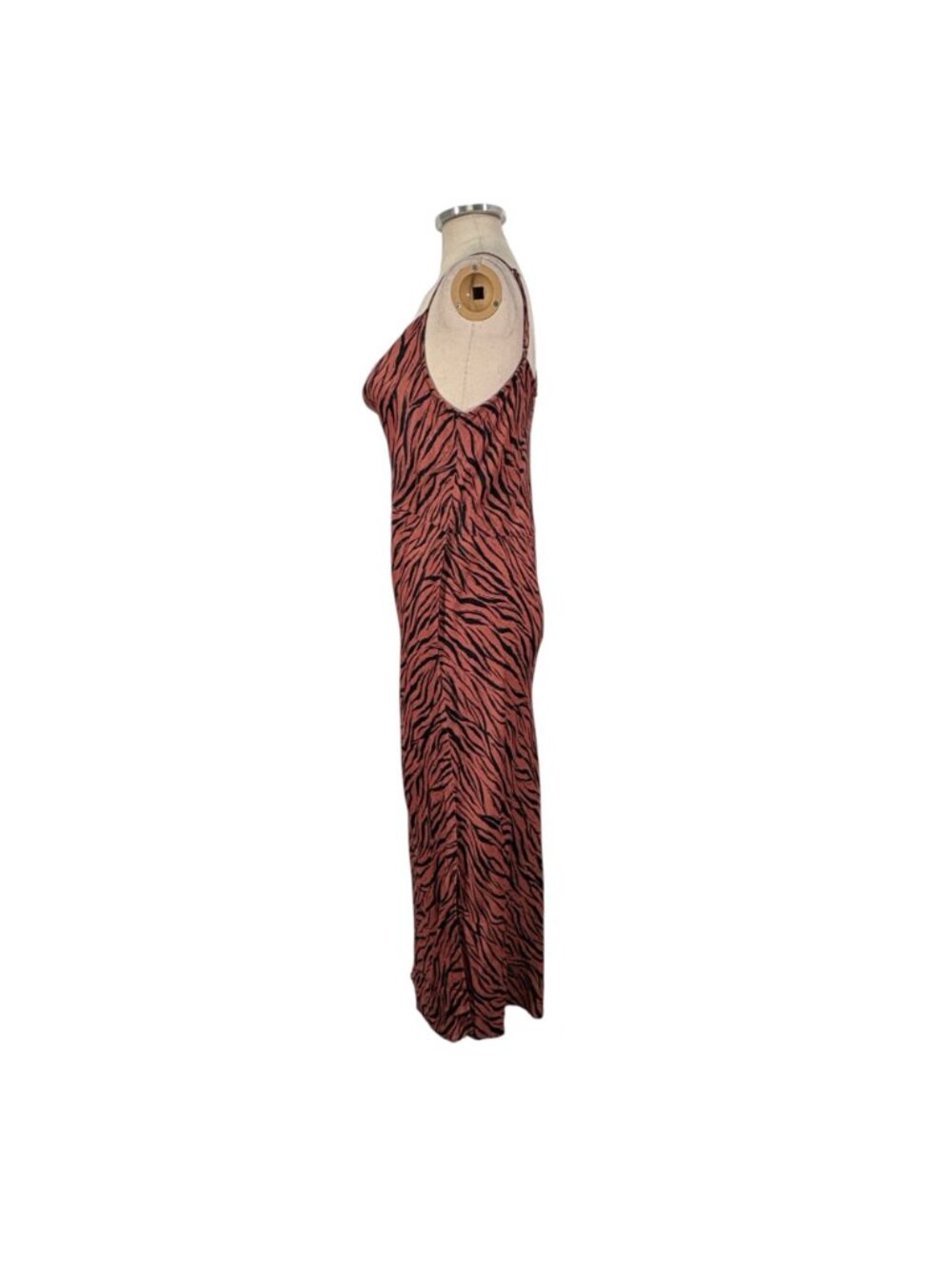 Anthropologie Elyse Zebra Printed Bias Slip Dress Size Large - Picture 4 of 11